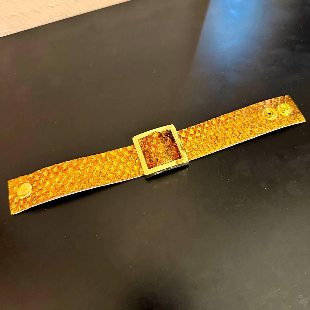 Rustic Cuff Bronze Python
